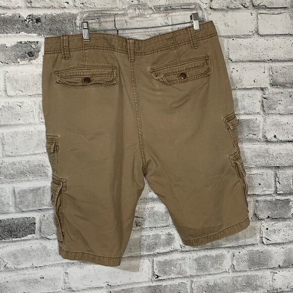 Vintage Iron Co. Khaki Cargo Utility Shorts - Picture 2 of 9